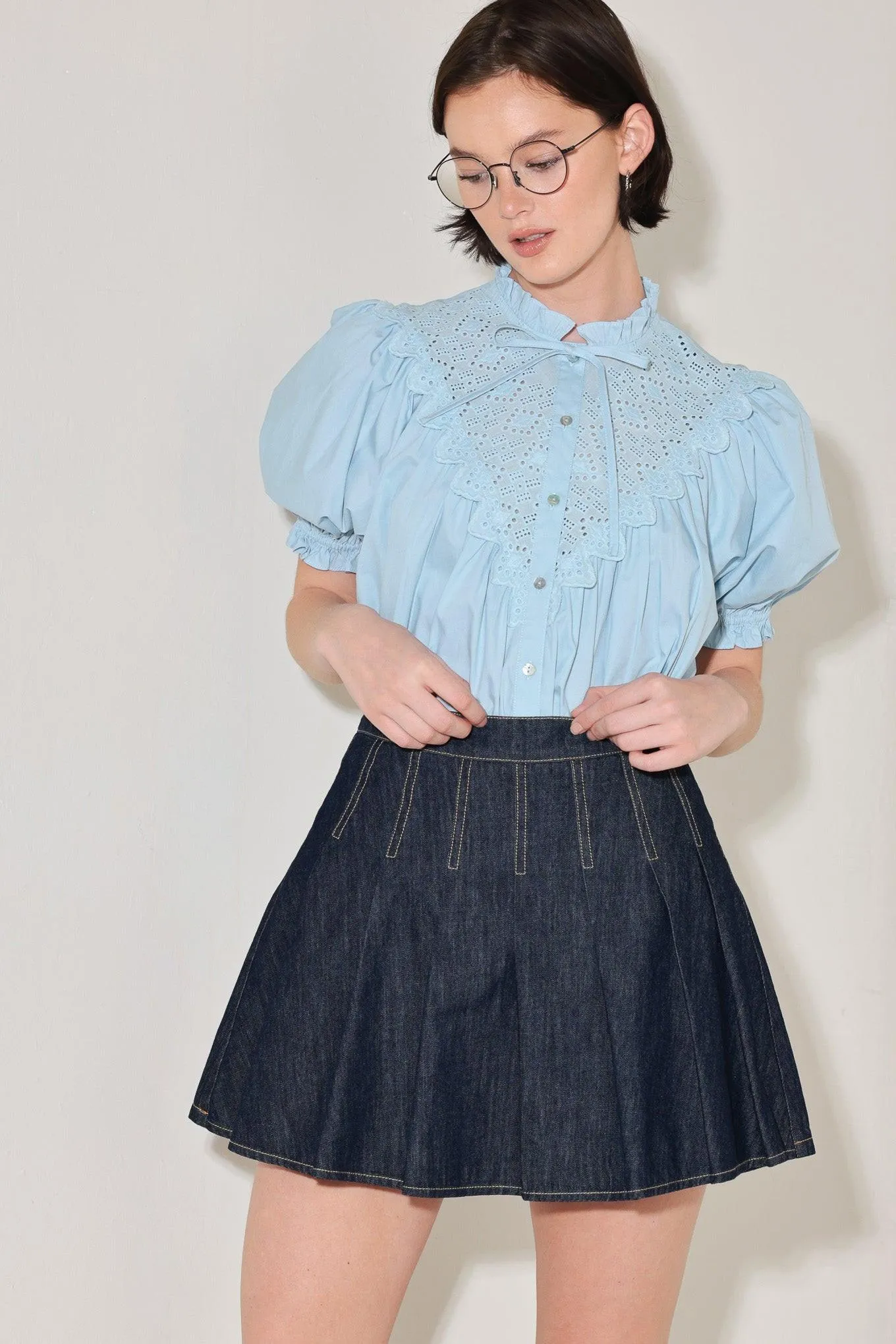 Lovesong in Denim Skort sold by Zulily product image thumbnail 5