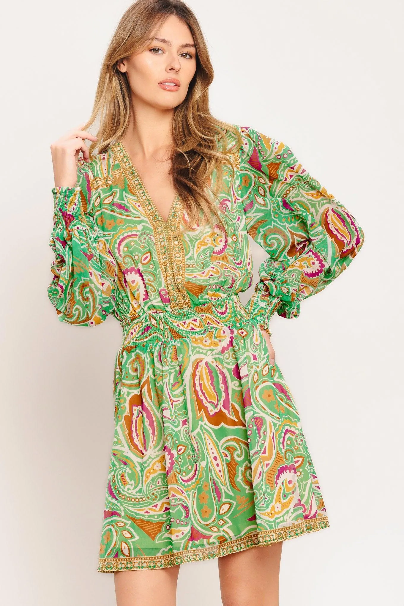 Time Spent Together Woven Mini Dress sold by Zulily