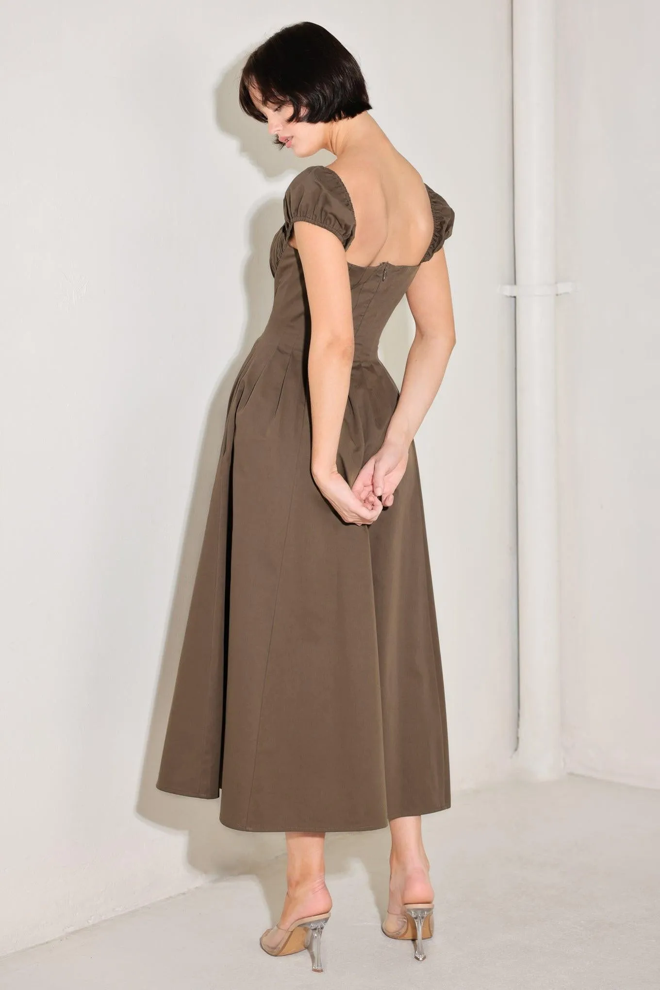 Mocha Muse Moment Woven Midi Dress sold by Zulily product image thumbnail 2