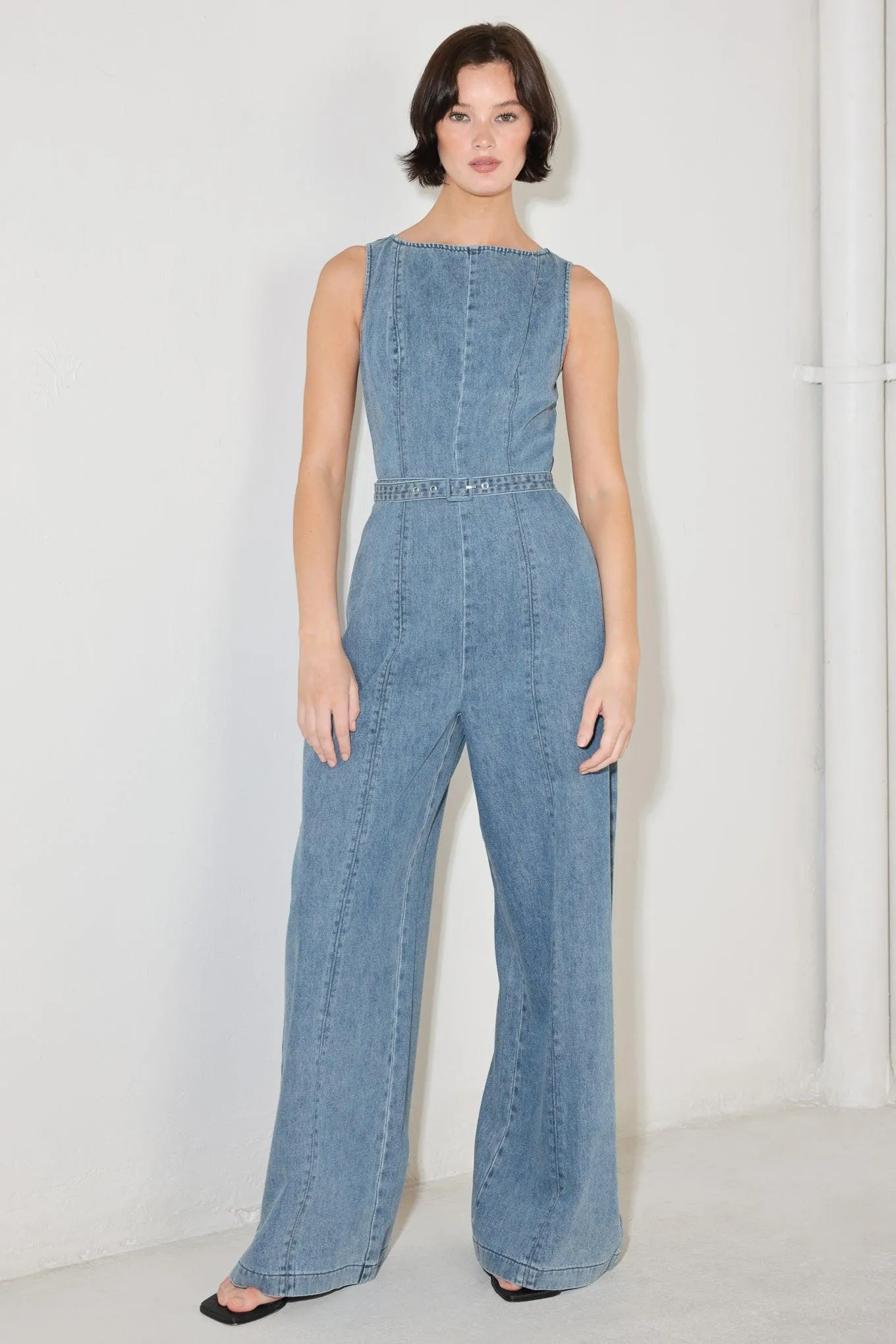 Elevated Edge Denim Jumpsuit sold by Zulily product image thumbnail 4