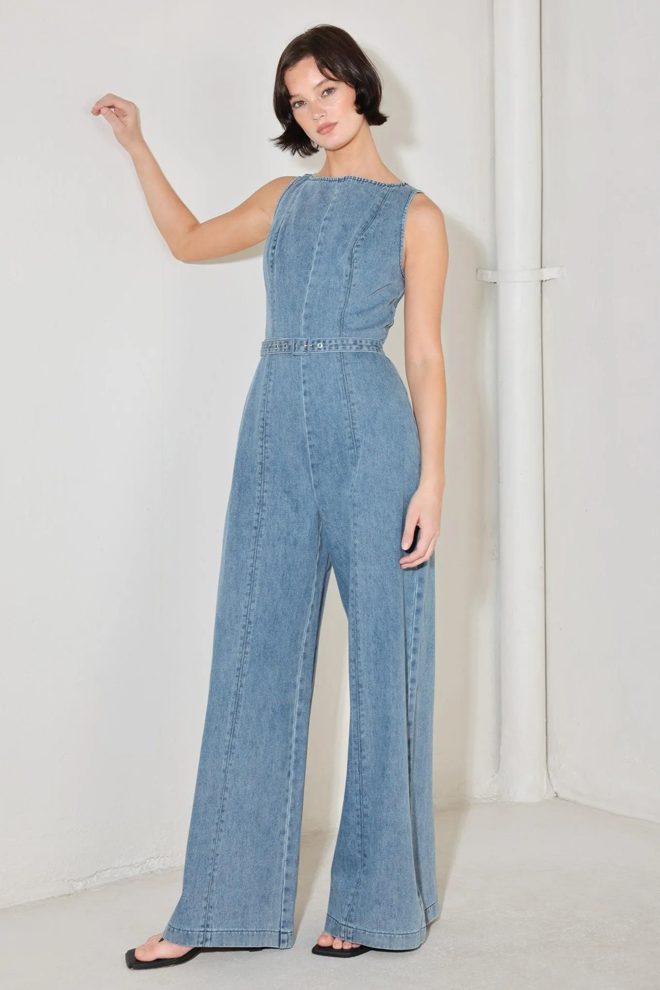 Elevated Edge Denim Jumpsuit sold by Zulily