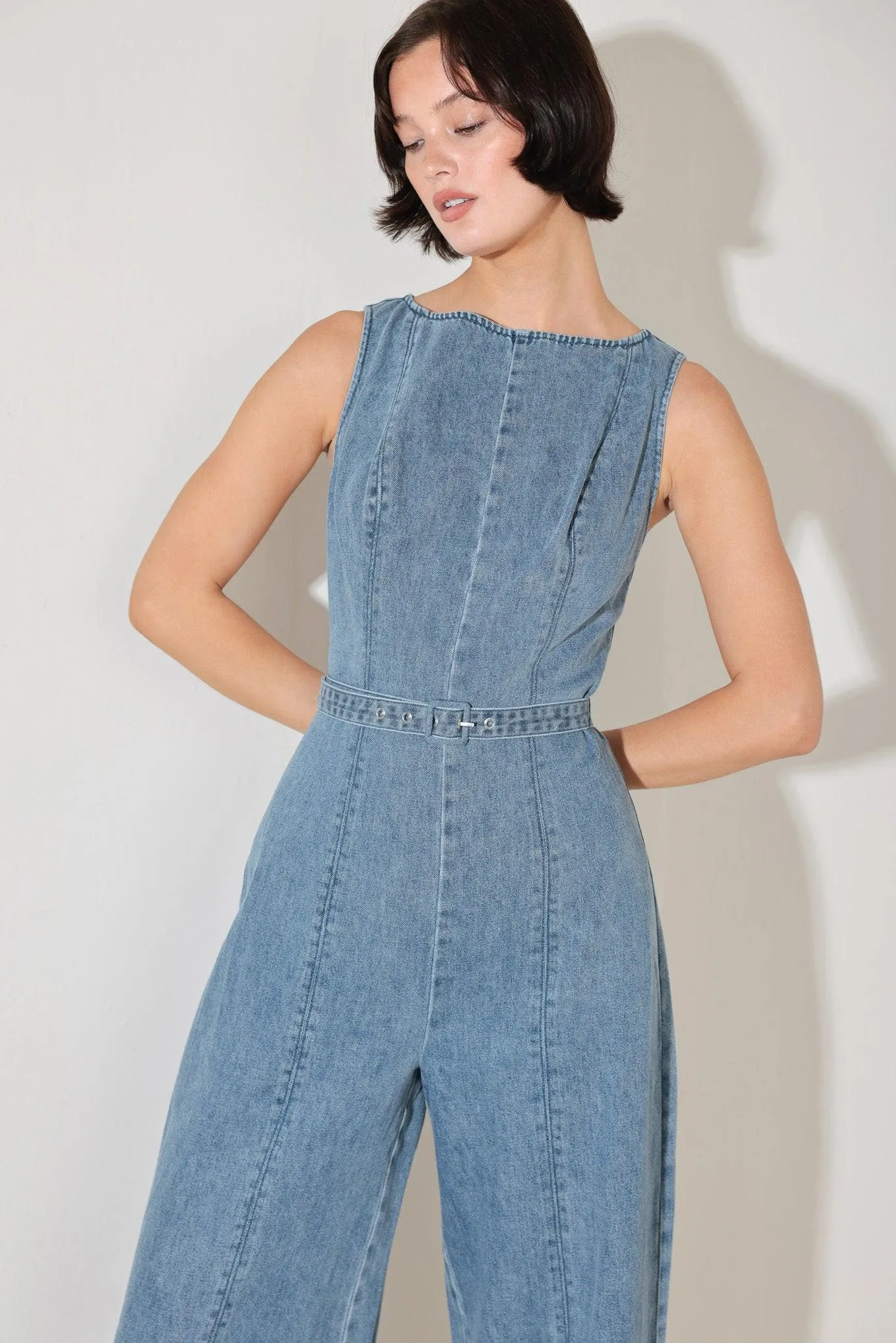 Elevated Edge Denim Jumpsuit sold by Zulily product image thumbnail 5