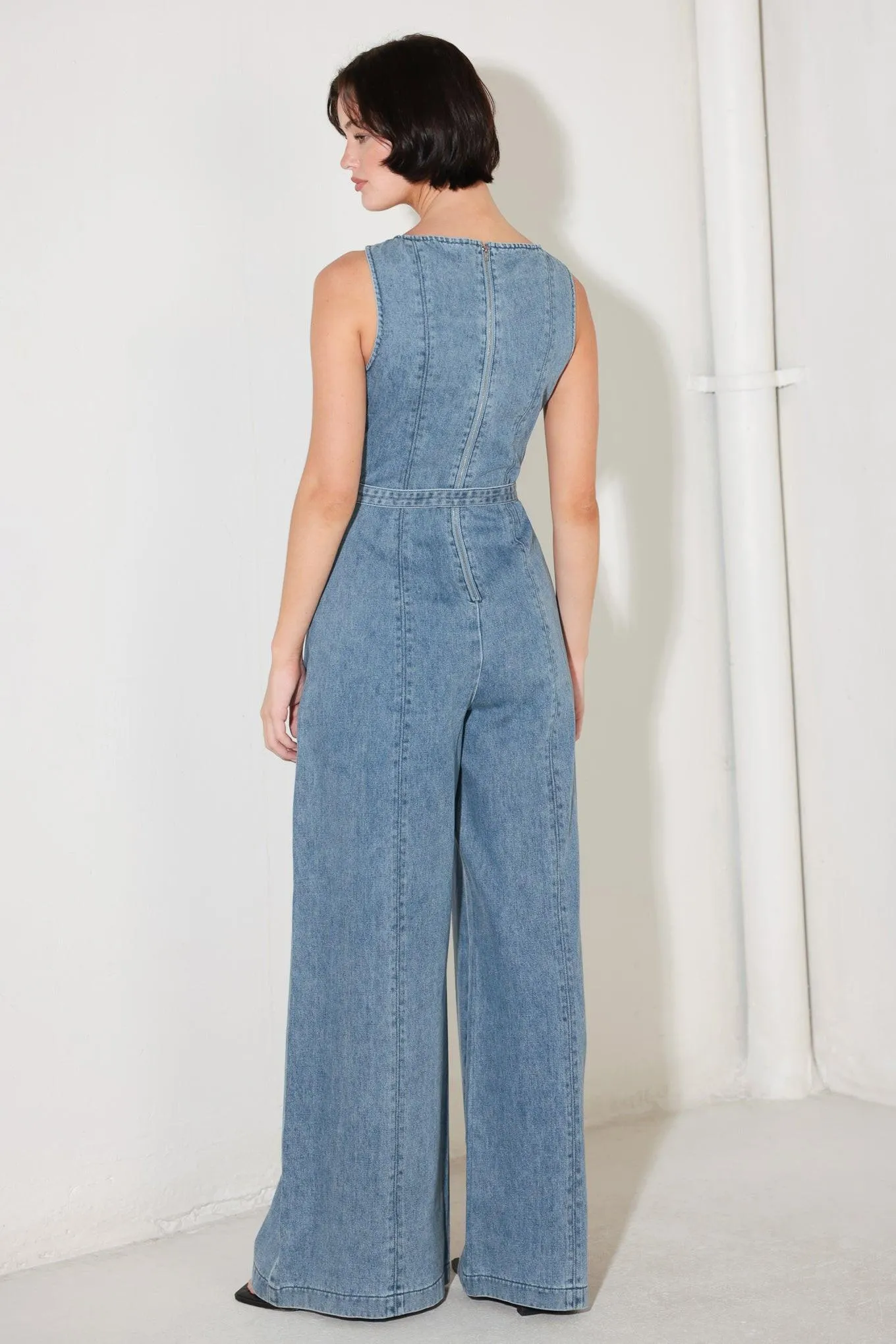 Elevated Edge Denim Jumpsuit sold by Zulily product image thumbnail 2