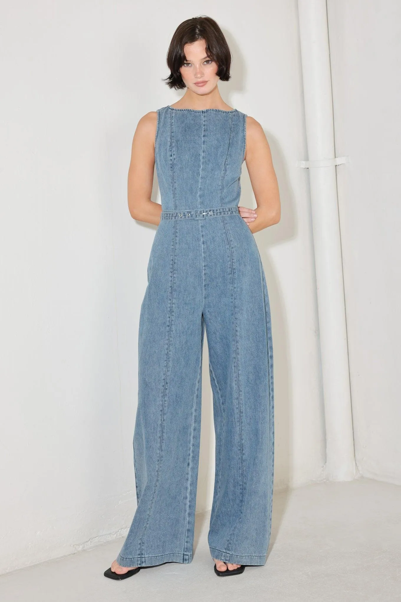 Elevated Edge Denim Jumpsuit sold by Zulily product image thumbnail 3
