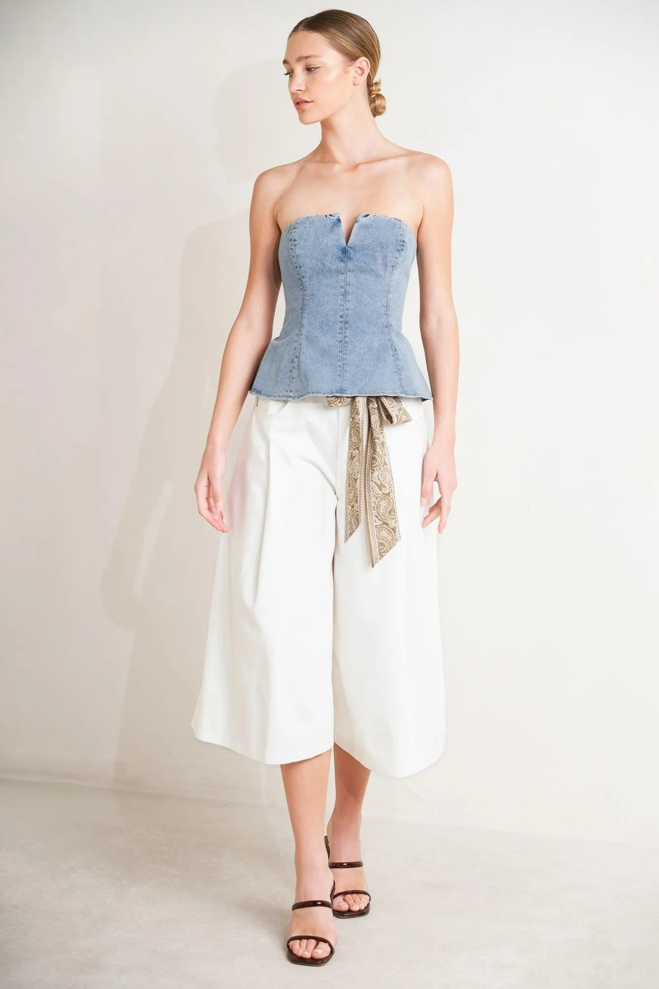 Modern Mermaid Corset Denim Top sold by Zulily product image thumbnail 3