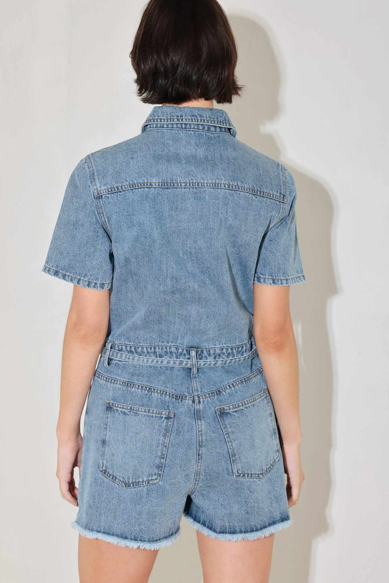 Laidback Luxe Denim Romper sold by Zulily product image thumbnail 2
