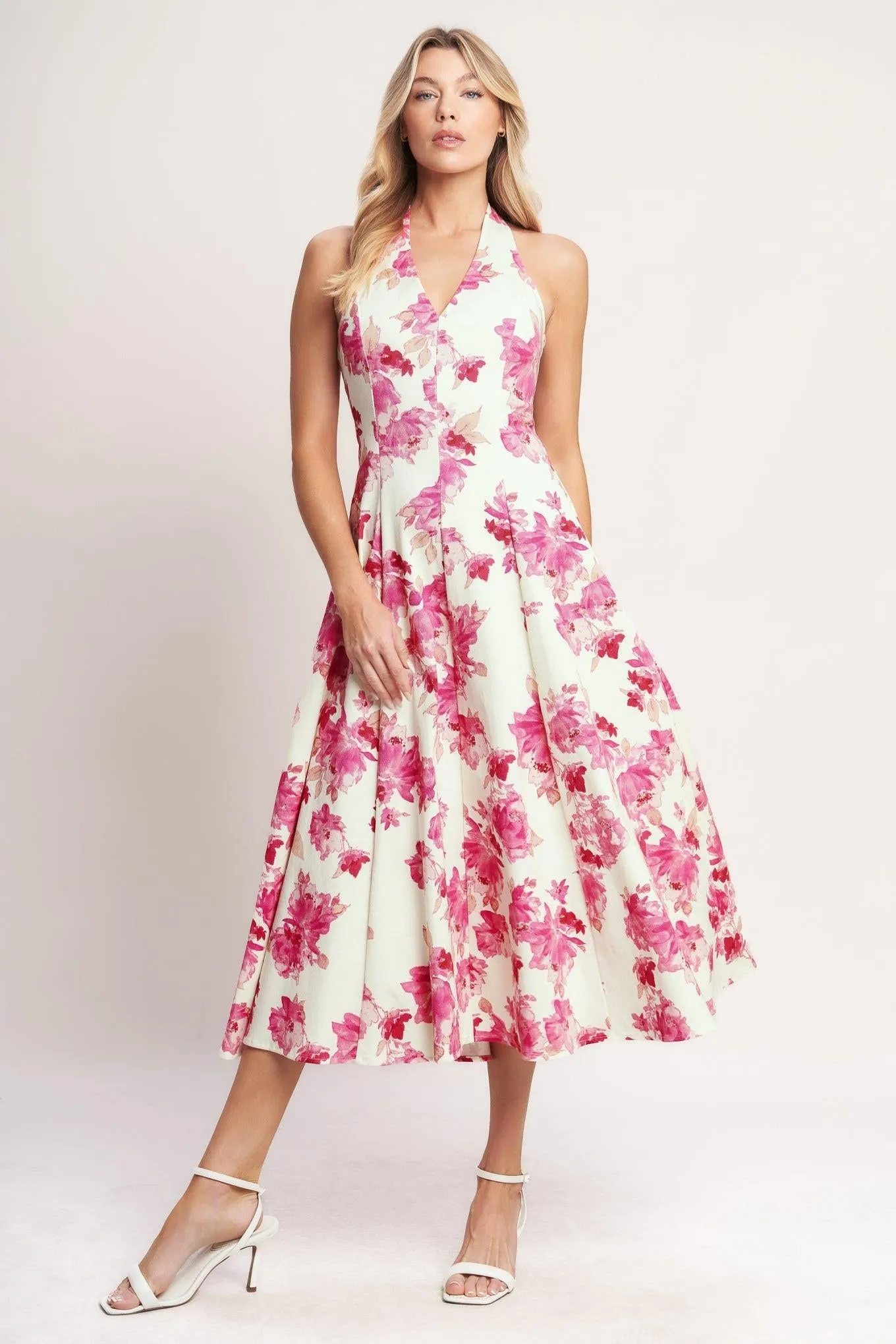 Rosy Afternoon Woven Midi Dress sold by Zulily