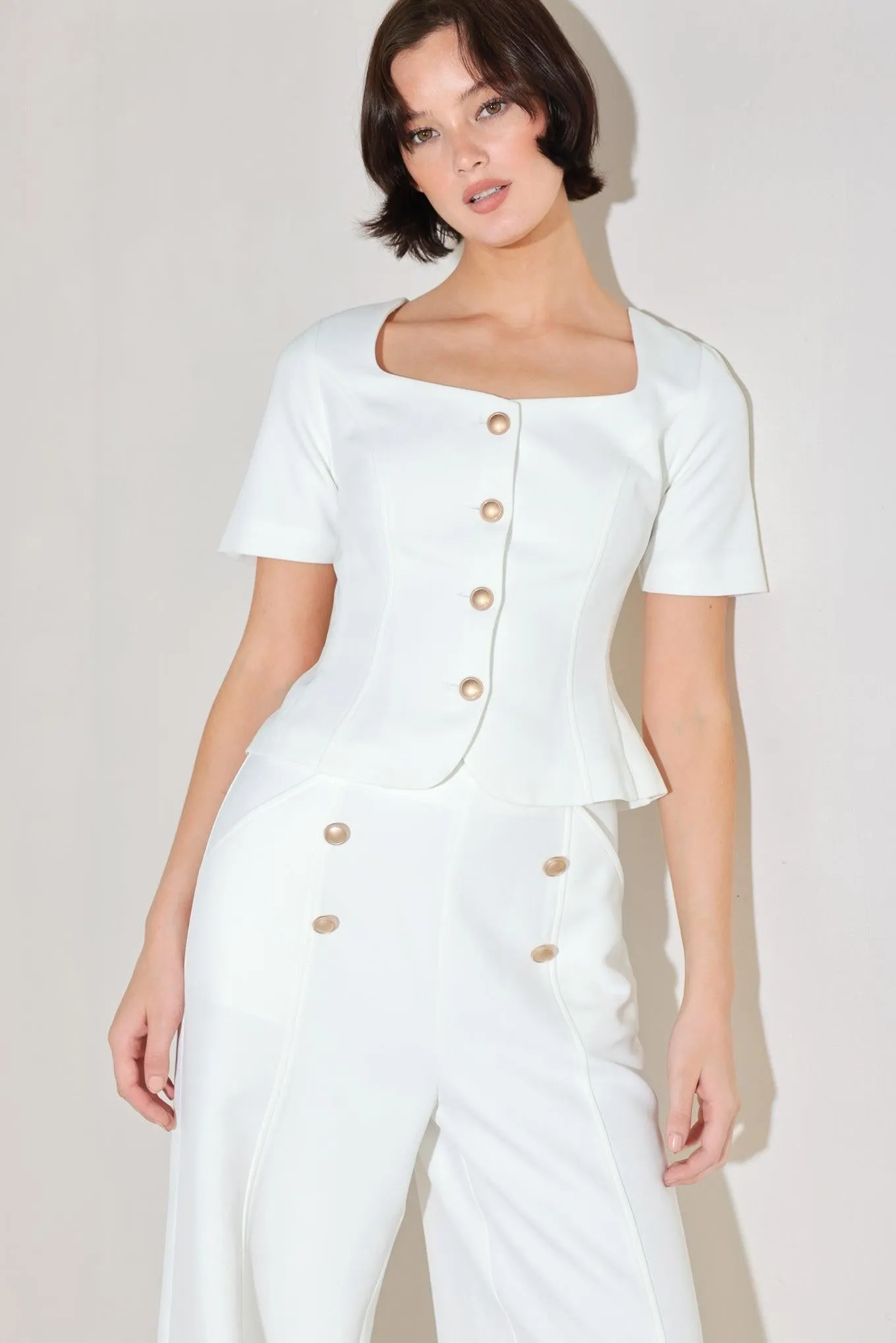 Minimal Prestige Woven Top sold by Zulily product image thumbnail 4