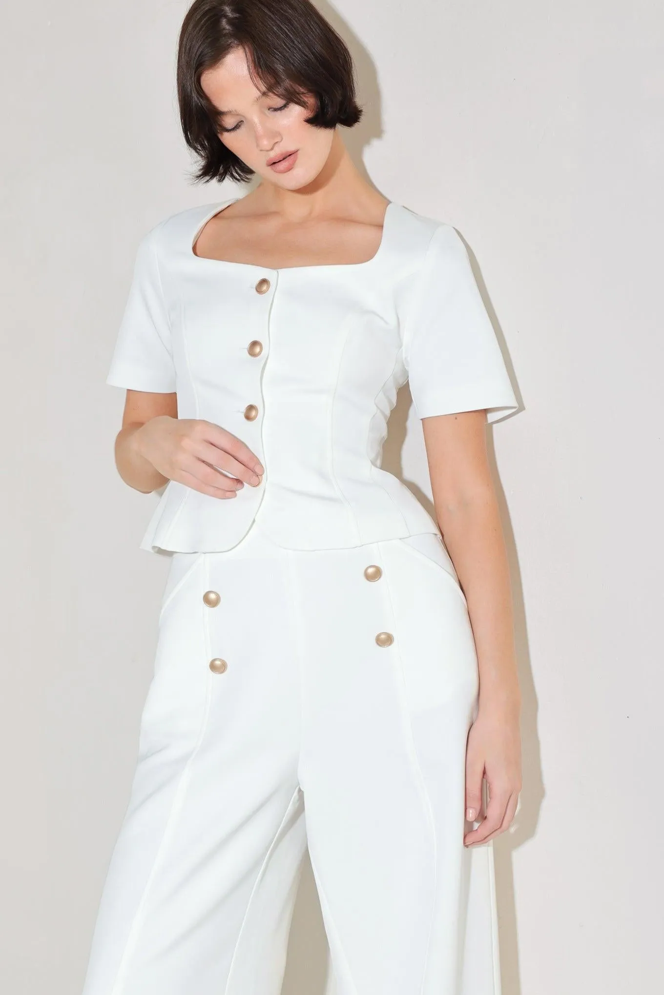 Minimal Prestige Woven Top sold by Zulily product image thumbnail 5