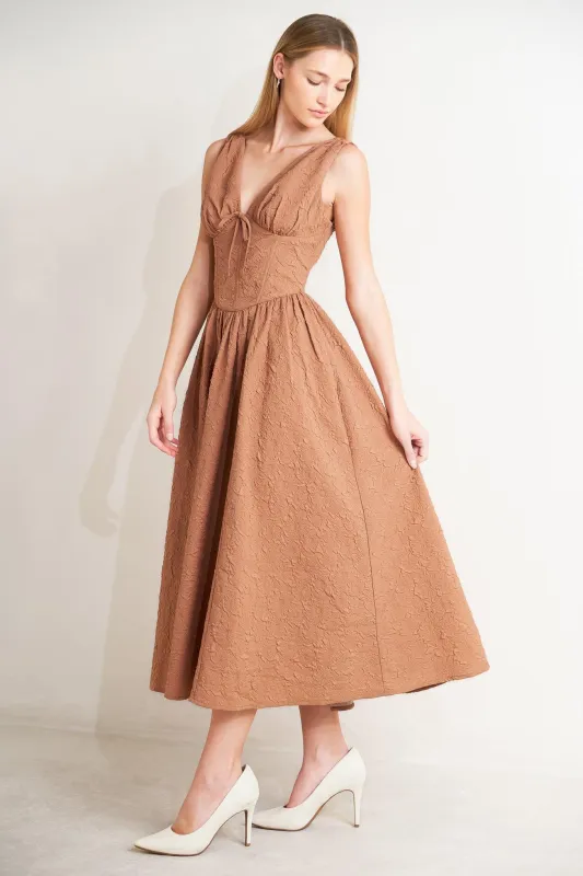 Earthbound Charm Woven Midi Dress made by Zulily