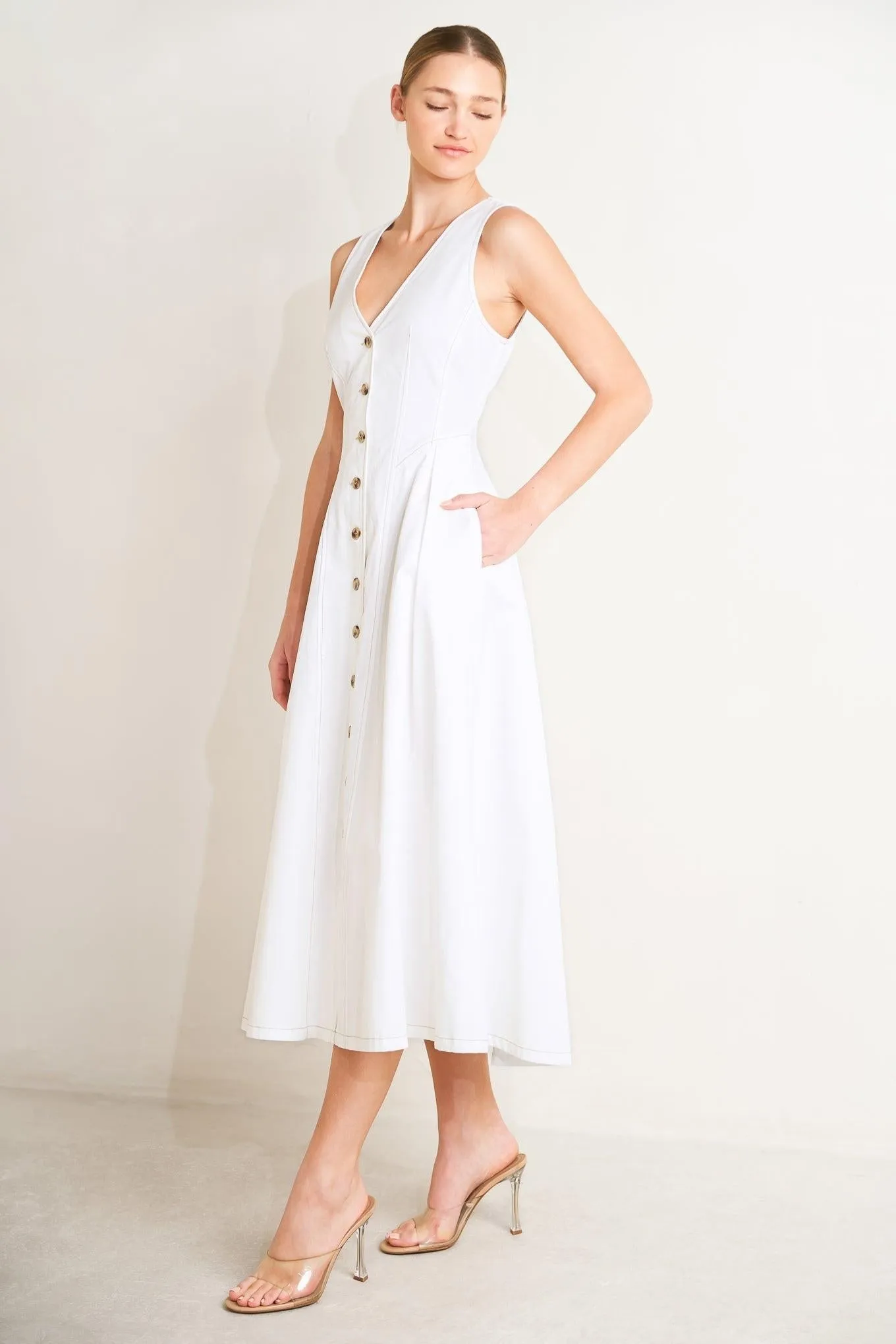 Elegantly Yours Woven Midi Dress sold by Zulily product image thumbnail 4