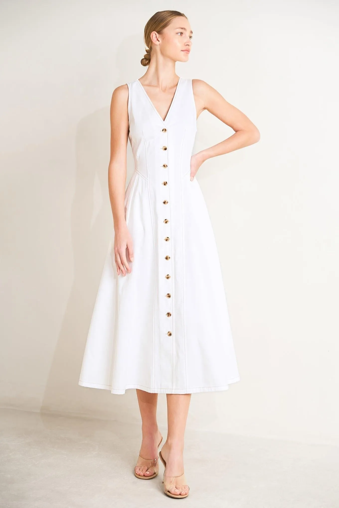 Elegantly Yours Woven Midi Dress sold by Zulily