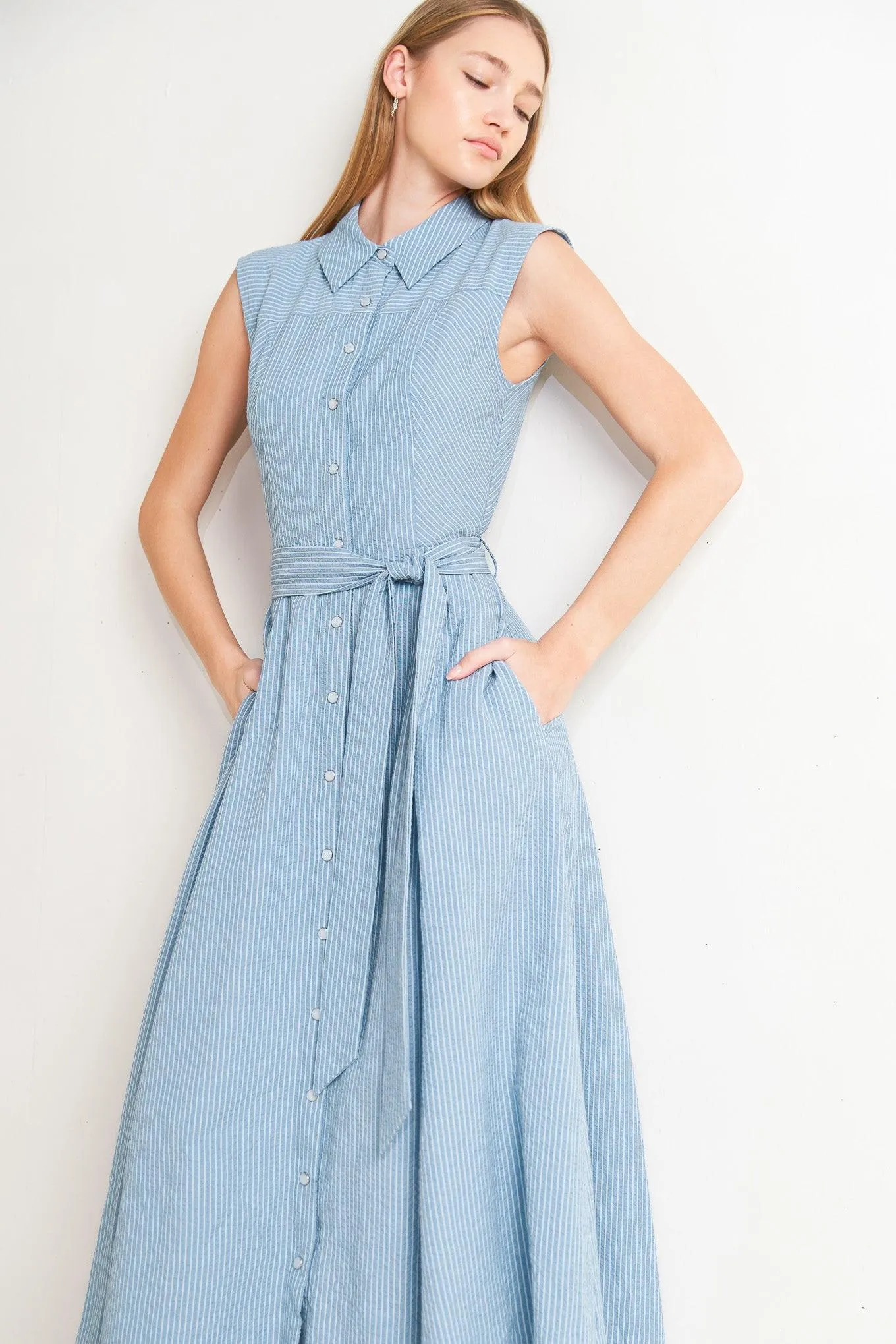 Cafe Au Lait Woven Midi Dress sold by Zulily