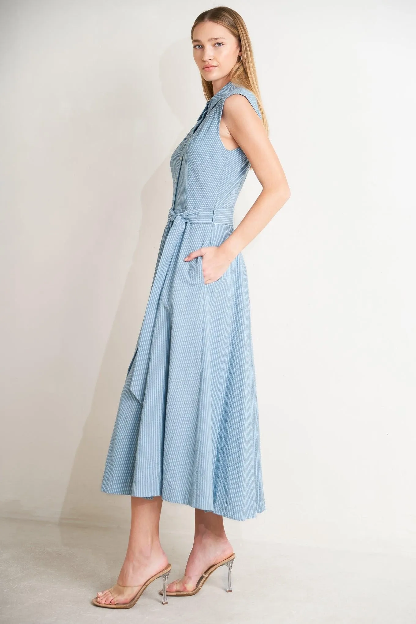 Cafe Au Lait Woven Midi Dress sold by Zulily product image thumbnail 3