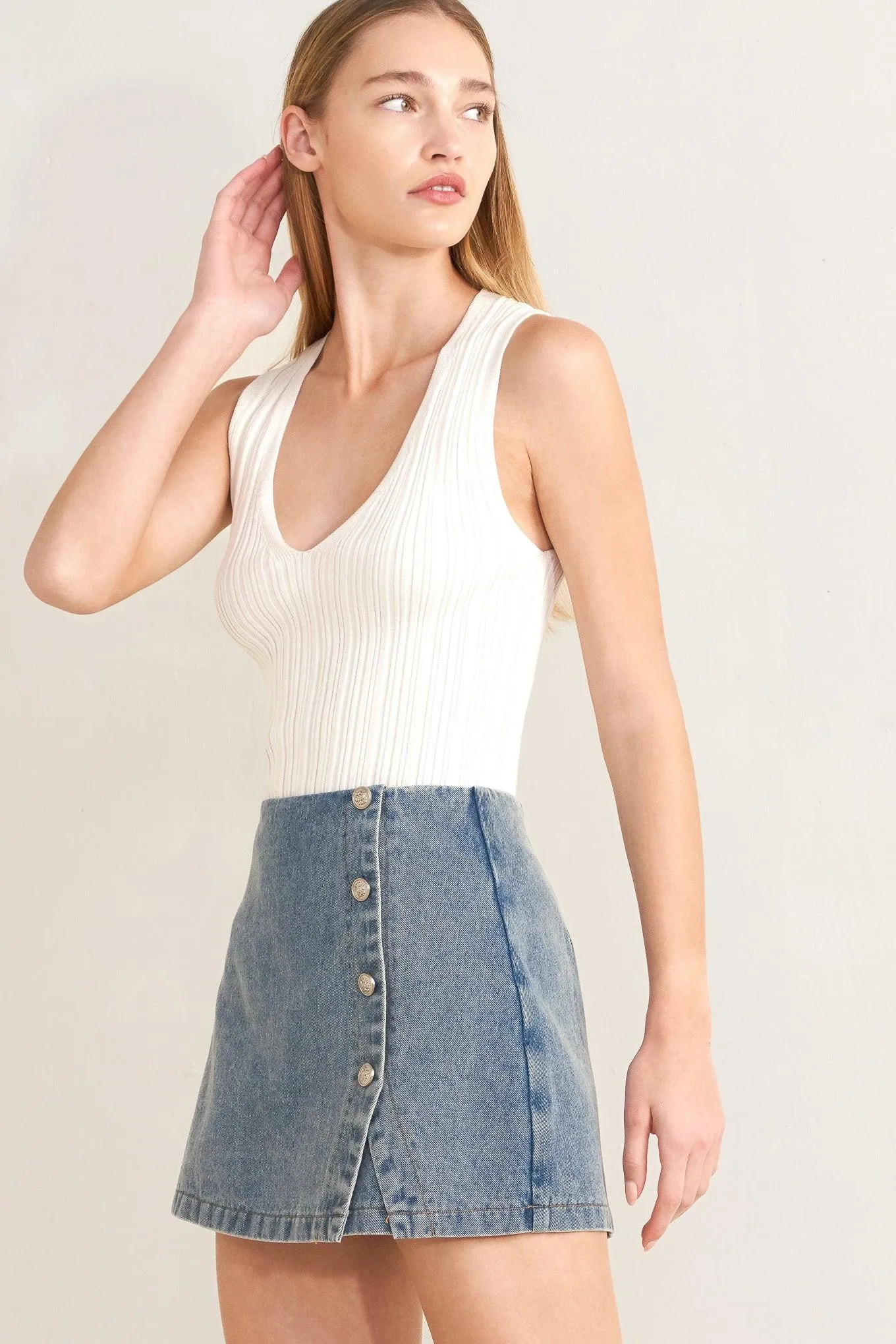 Santa Monica Denim Skort sold by Zulily product image thumbnail 4