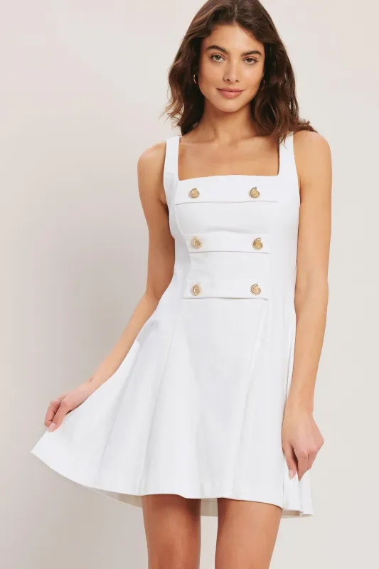 Coastal Chic Woven Mini Dress made by Flying Tomato