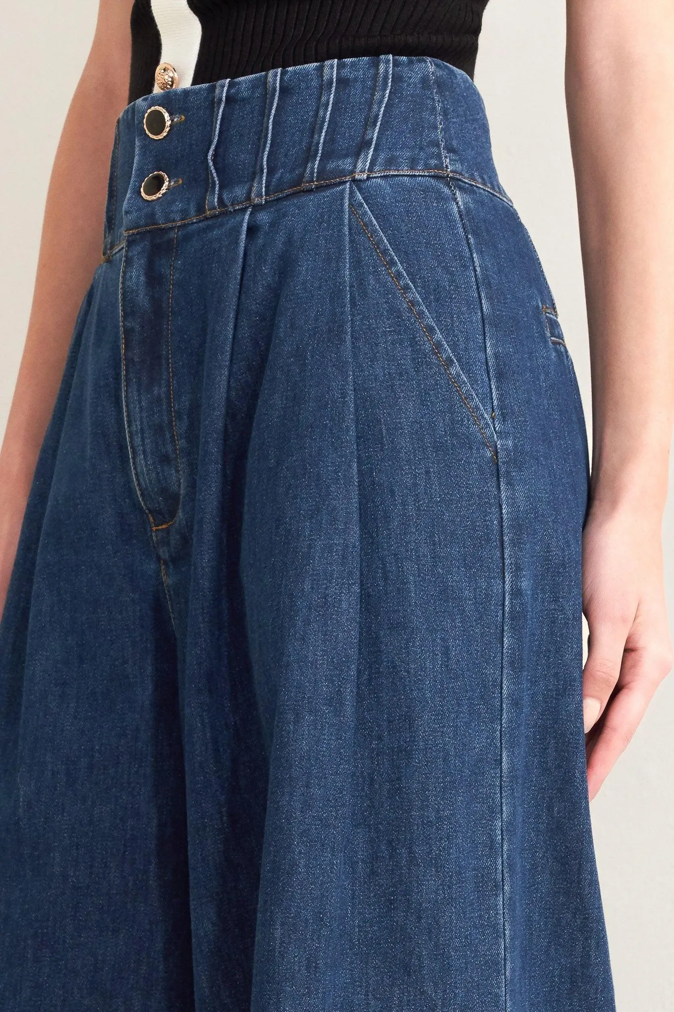 Ocean Drive Wide Denim Pants sold by Zulily product image thumbnail 4