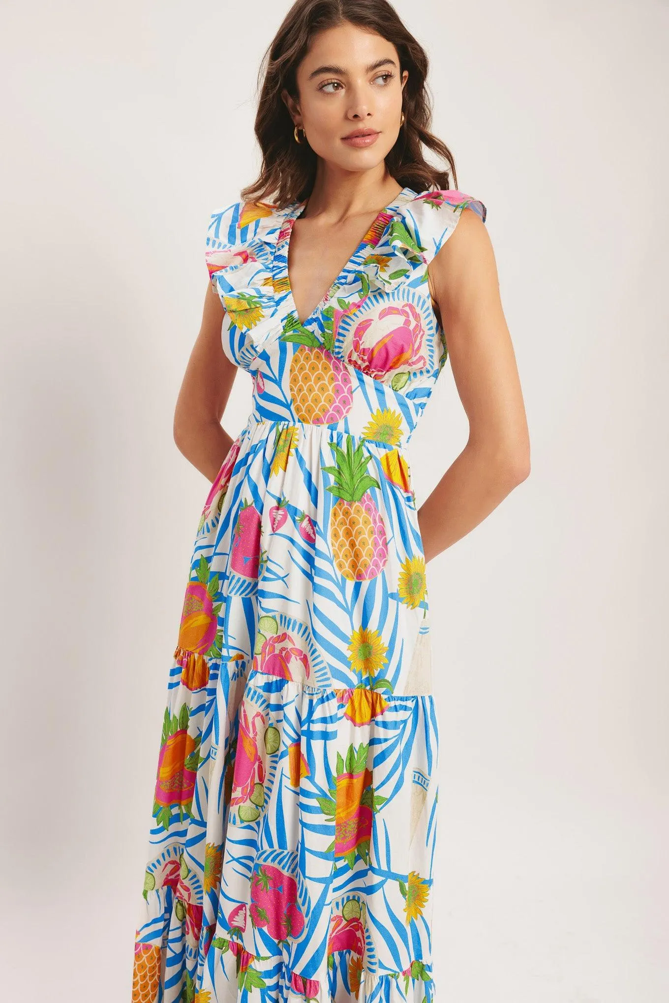 Pineapple Paradise Woven Maxi Dress sold by Zulily product image thumbnail 5