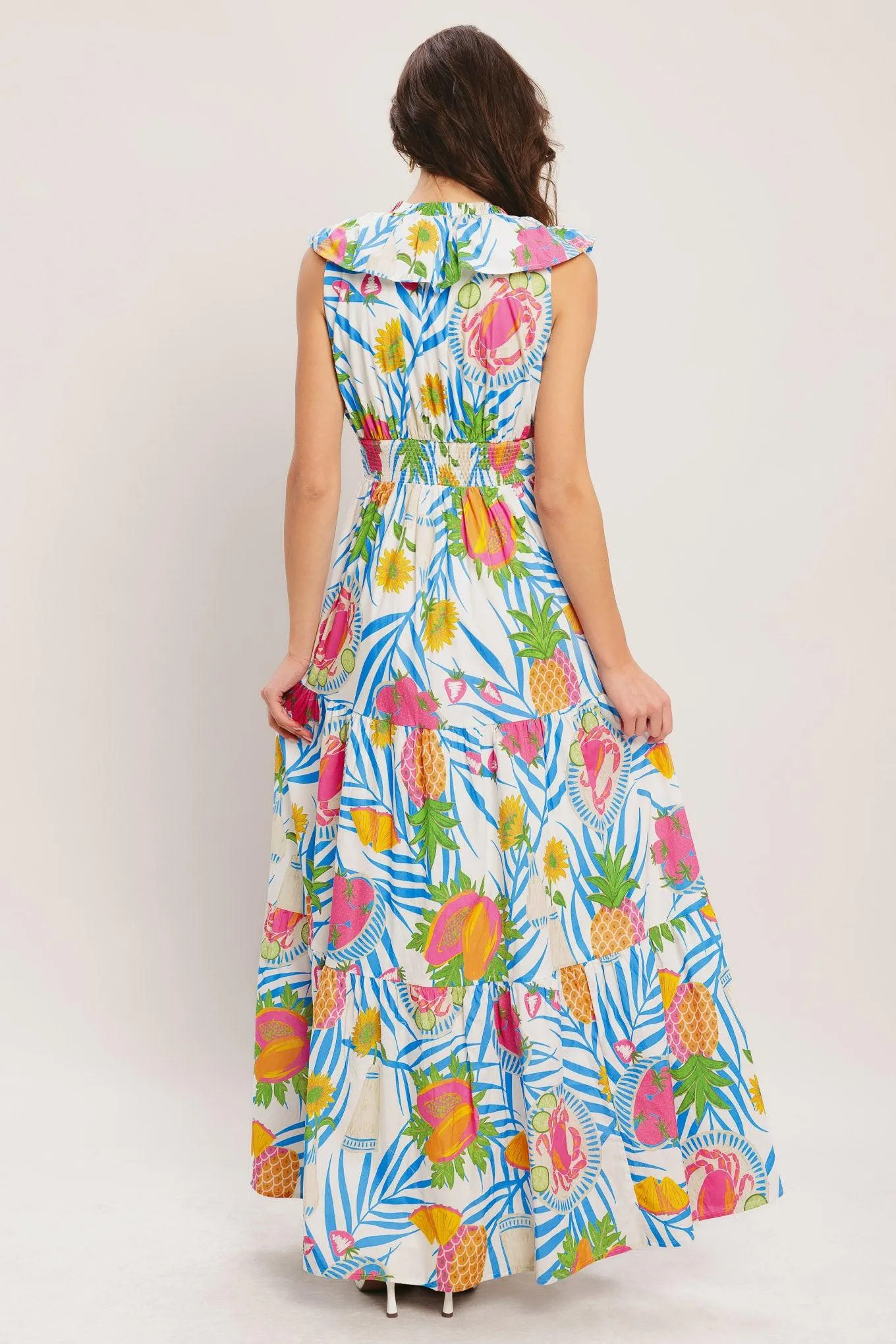 Pineapple Paradise Woven Maxi Dress sold by Zulily product image thumbnail 2