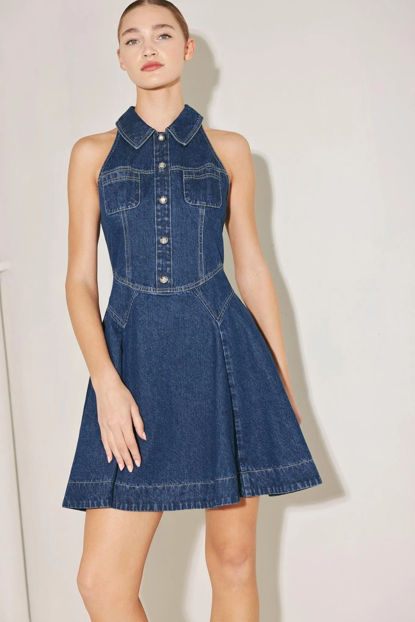 Cool Girl Comeback Denim Mini Dress sold by Zulily product image thumbnail 4