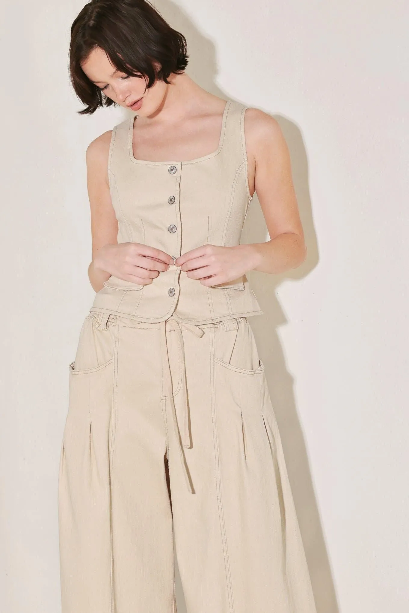 Daylight Groove Woven Vest sold by Zulily