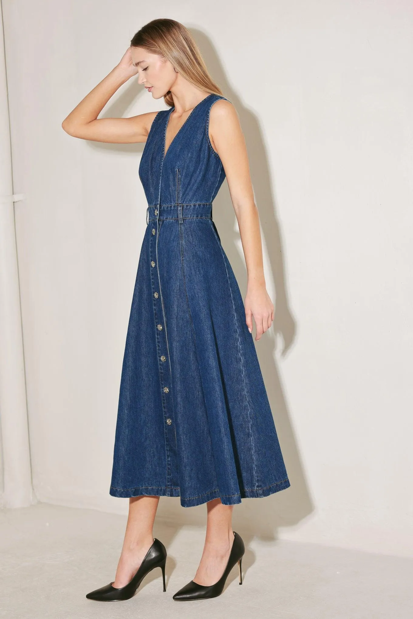 Paris in Denim Midi Dress sold by Zulily product image thumbnail 5