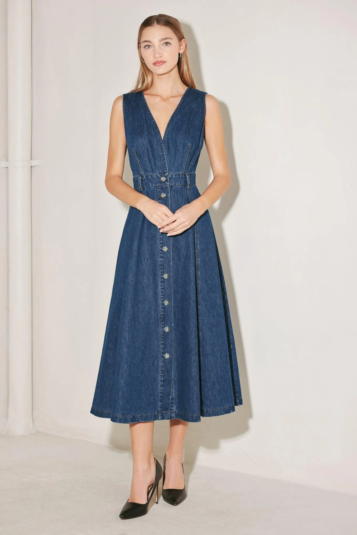 Paris in Denim Midi Dress sold by Zulily product image thumbnail 3