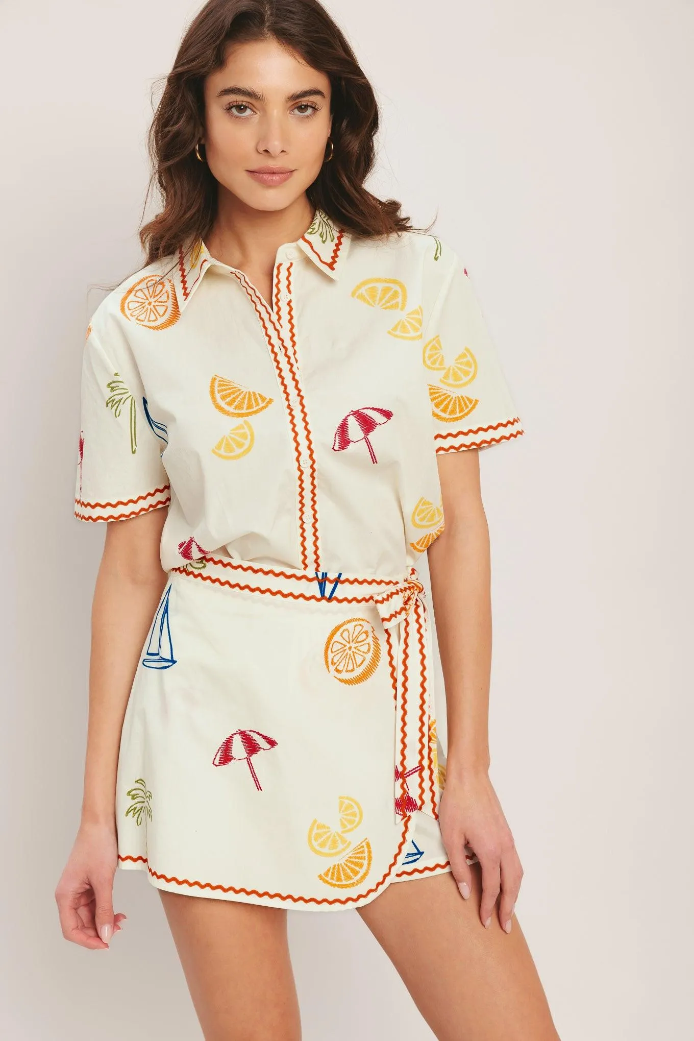 Beach Day Citrus Woven Top sold by Zulily product image thumbnail 4