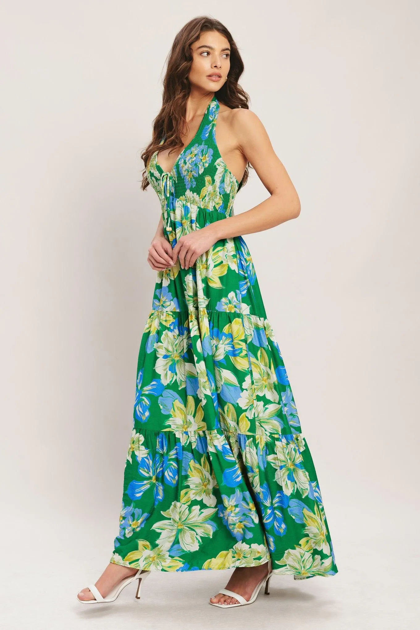 Palm Shore Bloom Woven Maxi Dress sold by Zulily product image thumbnail 4
