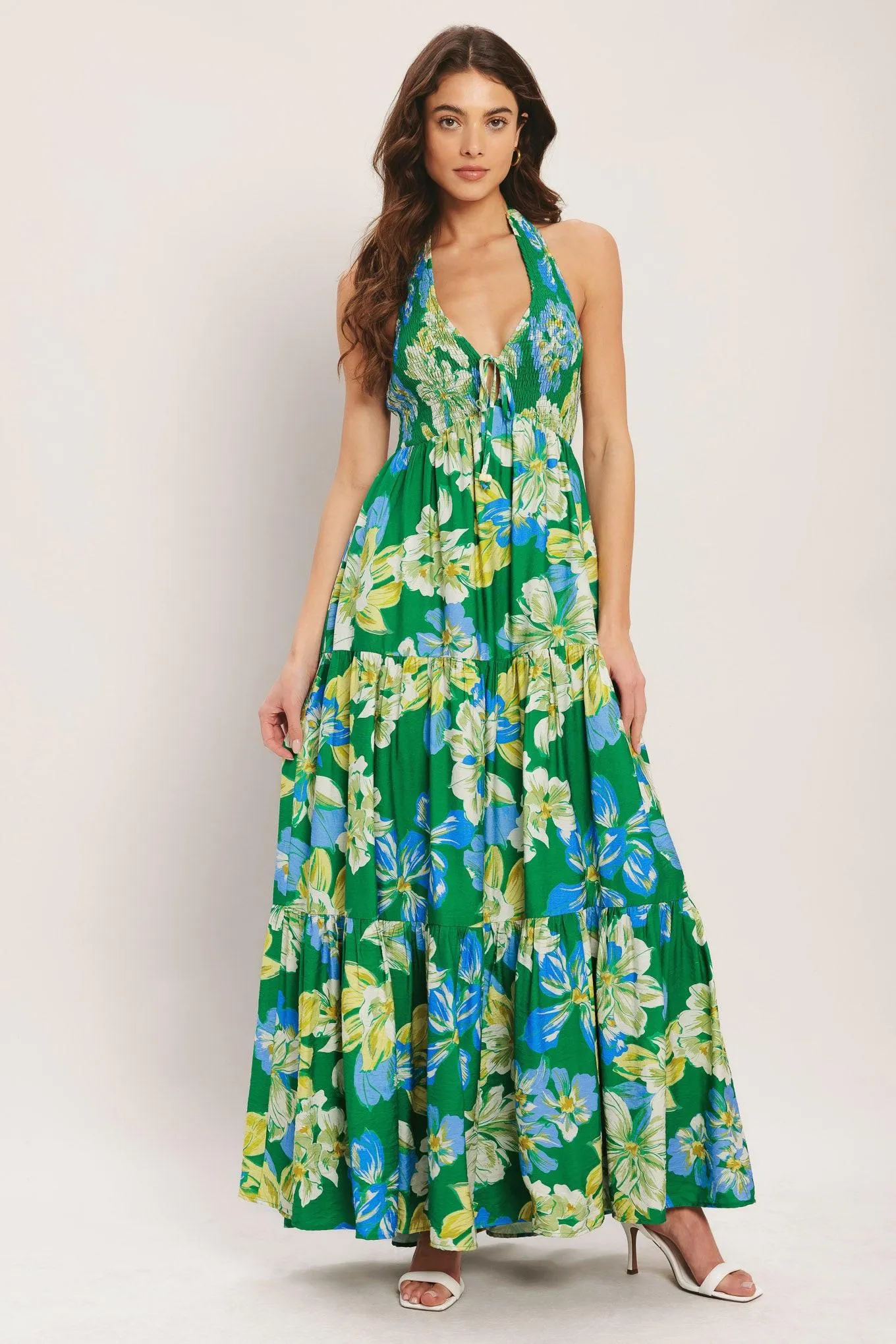 Palm Shore Bloom Woven Maxi Dress sold by Zulily