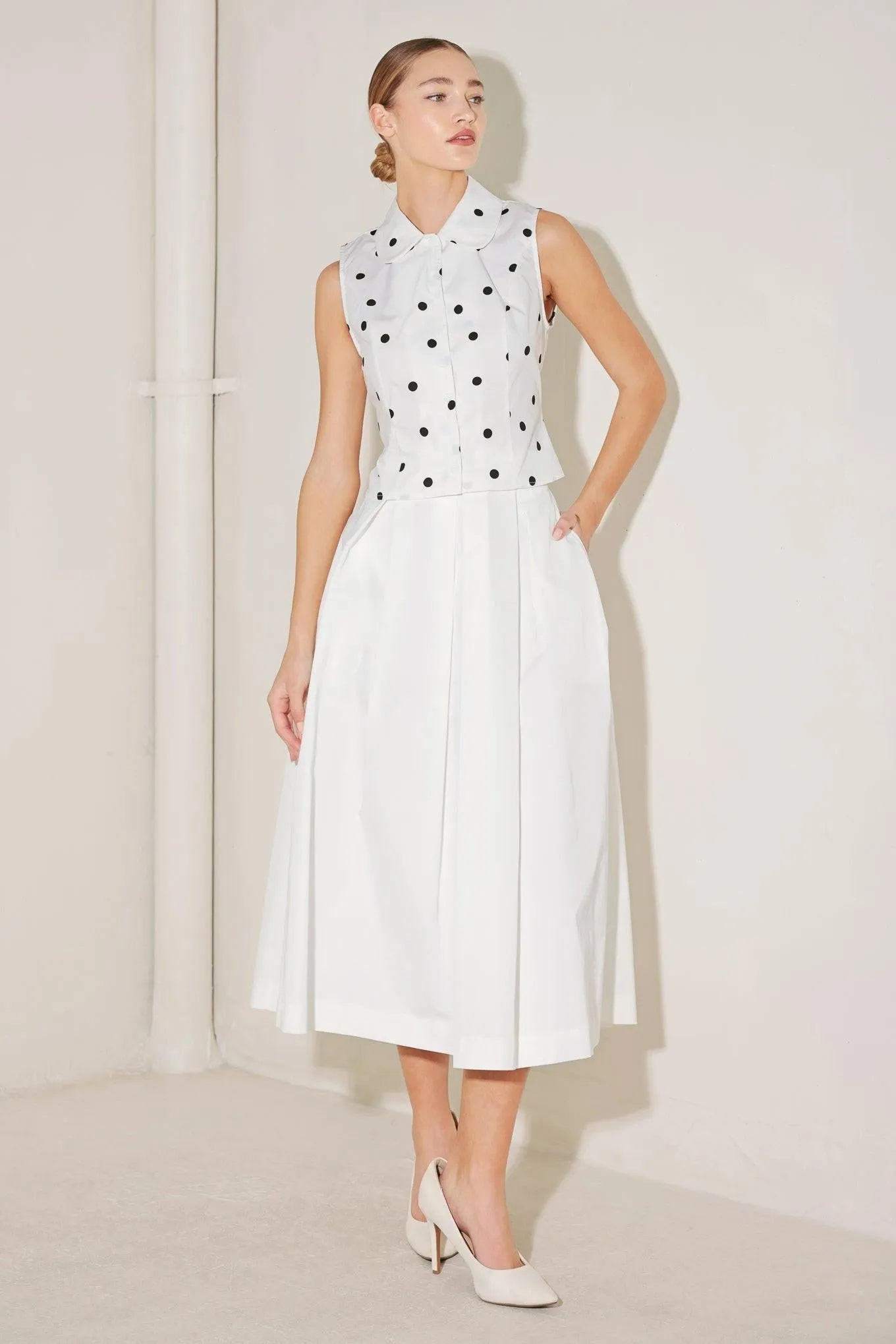 Café Noir Polka Woven Top sold by Zulily product image thumbnail 5