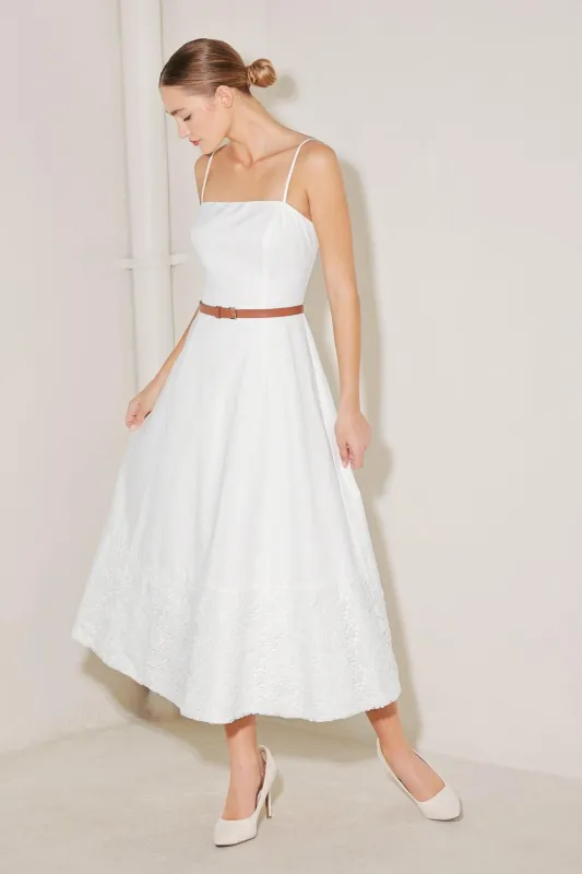 Delicate Icon Woven Midi Dress made by Flying Tomato