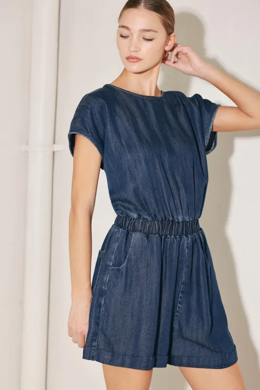 Modern Marina Woven Romper made by Flying Tomato