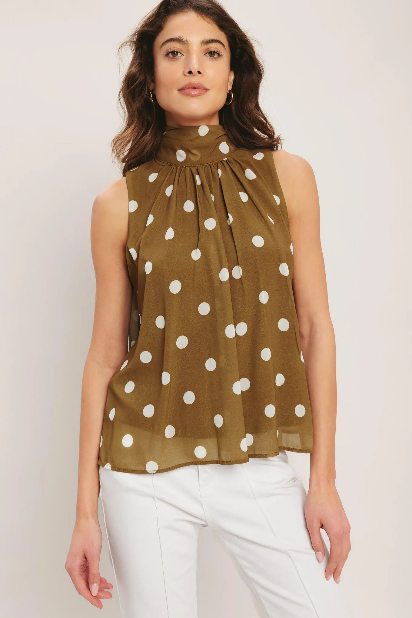 Retro Pop Dot Woven Top sold by Zulily product image thumbnail 4
