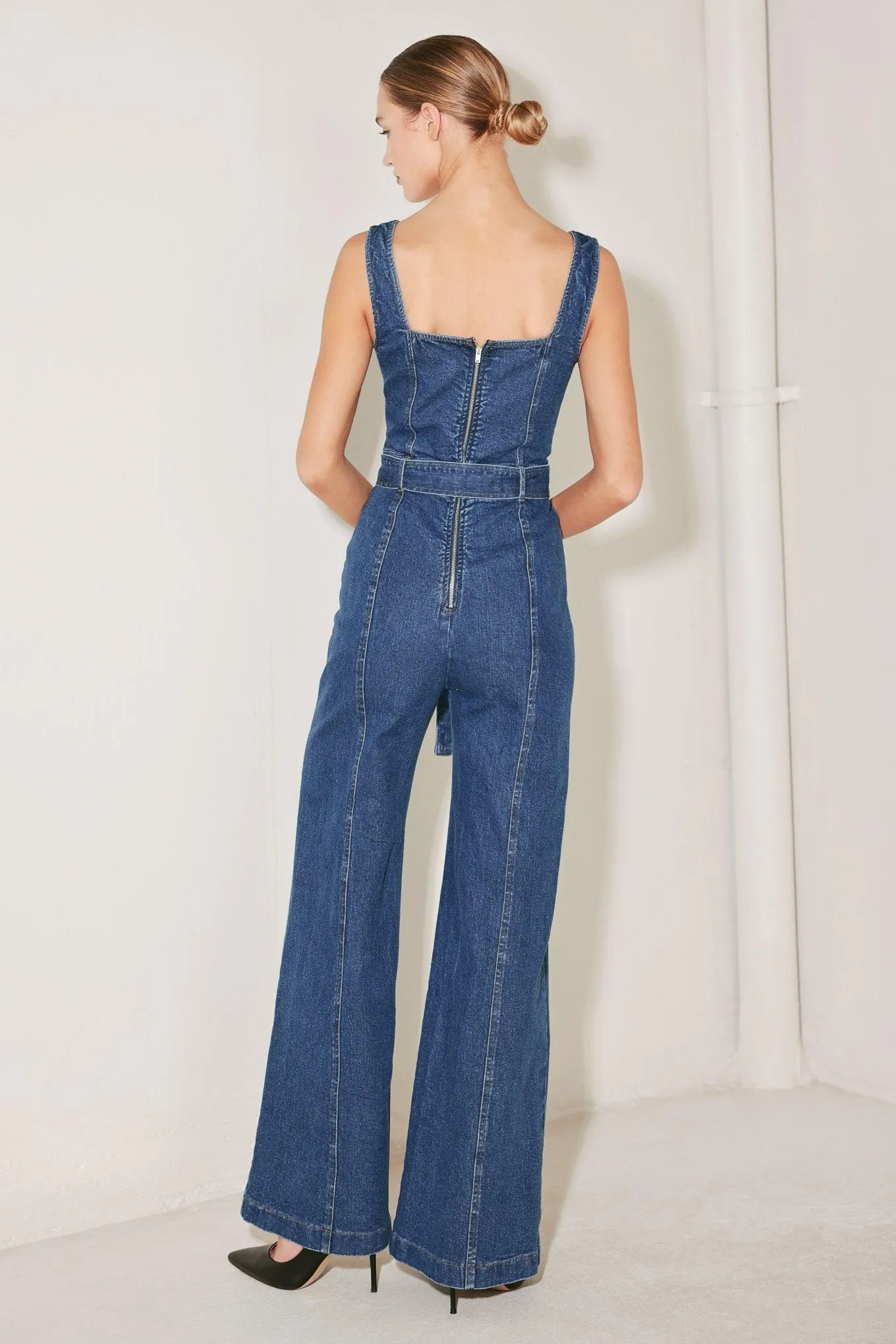 Westside Glam Denim Jumpsuit sold by Zulily product image thumbnail 2