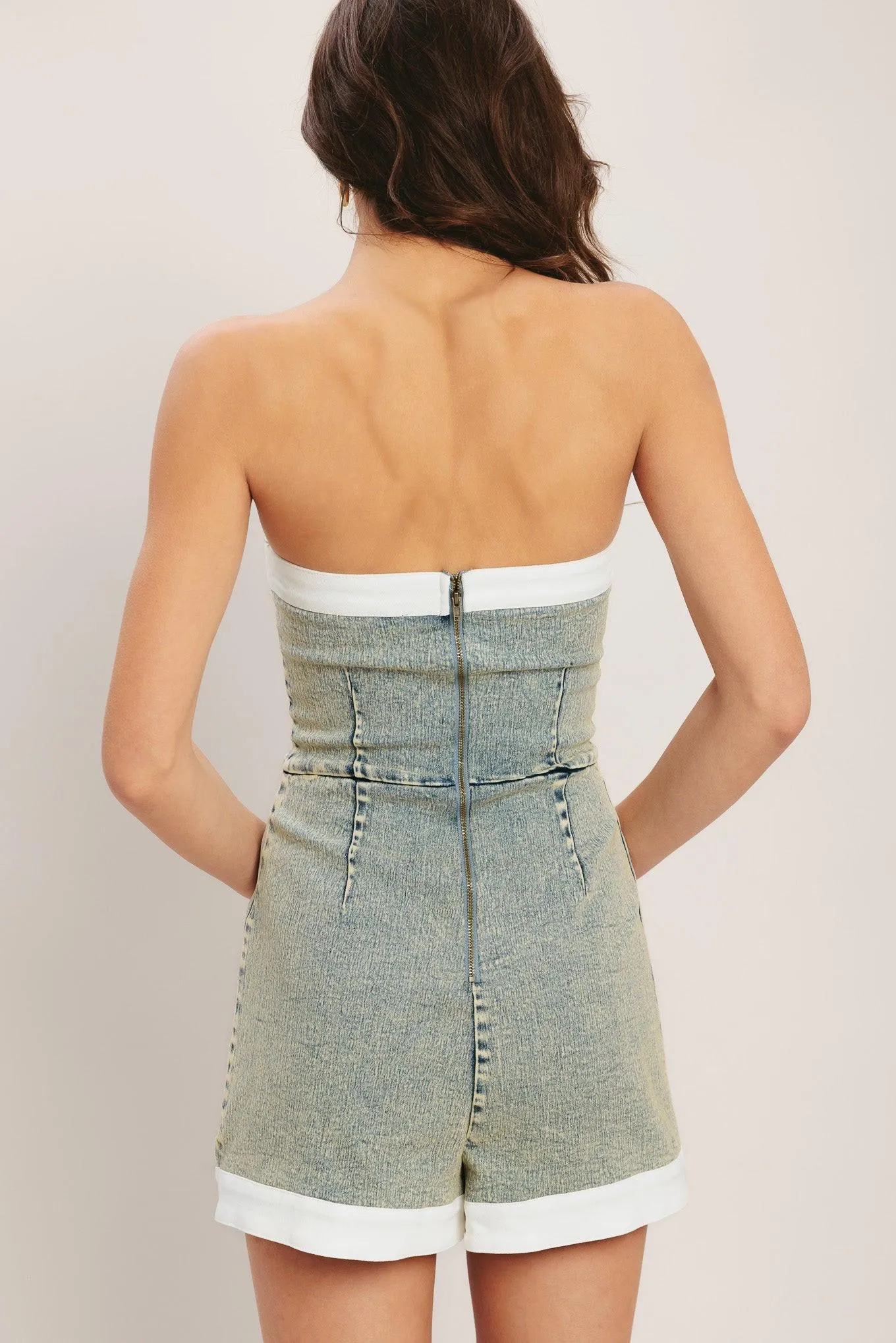 Yacht Club Acid Washed Skort Romper sold by Zulily product image thumbnail 2