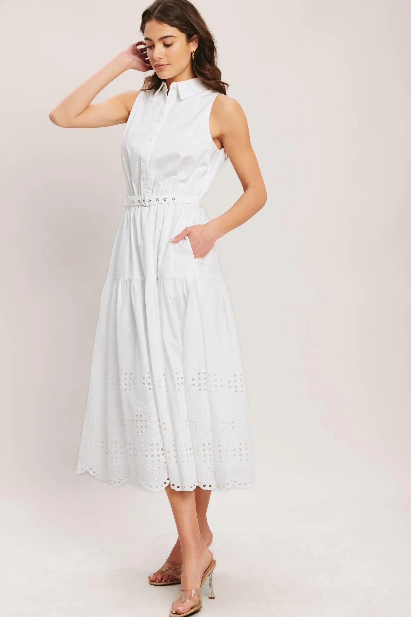 Hamptons Summer Woven Midi Dress sold by Zulily product image thumbnail 5
