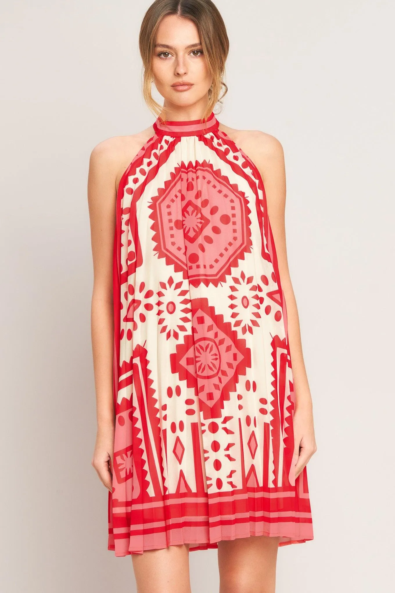 Sunset Medallion Woven Mini Dress sold by Zulily