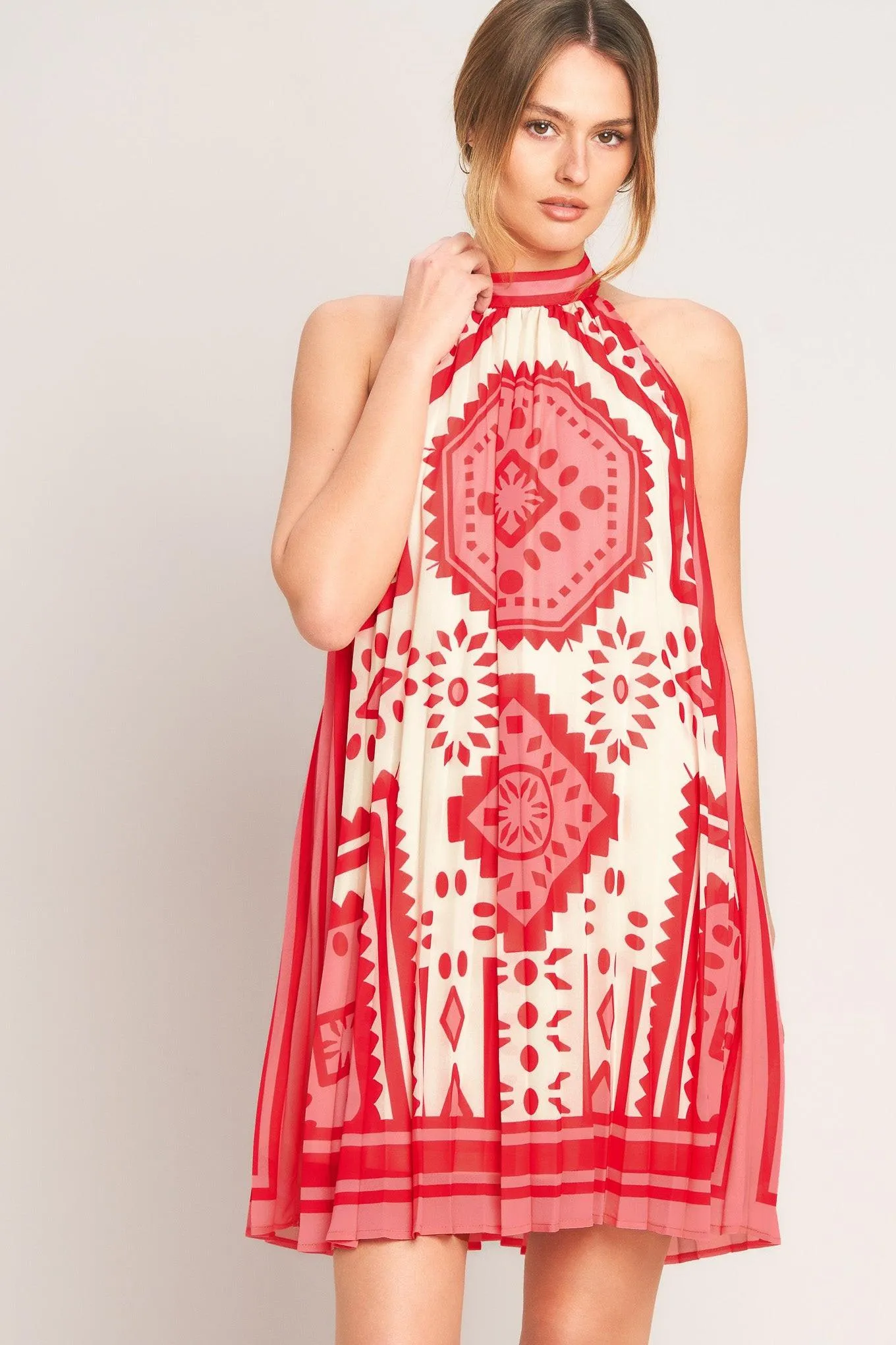 Sunset Medallion Woven Mini Dress sold by Zulily product image thumbnail 3