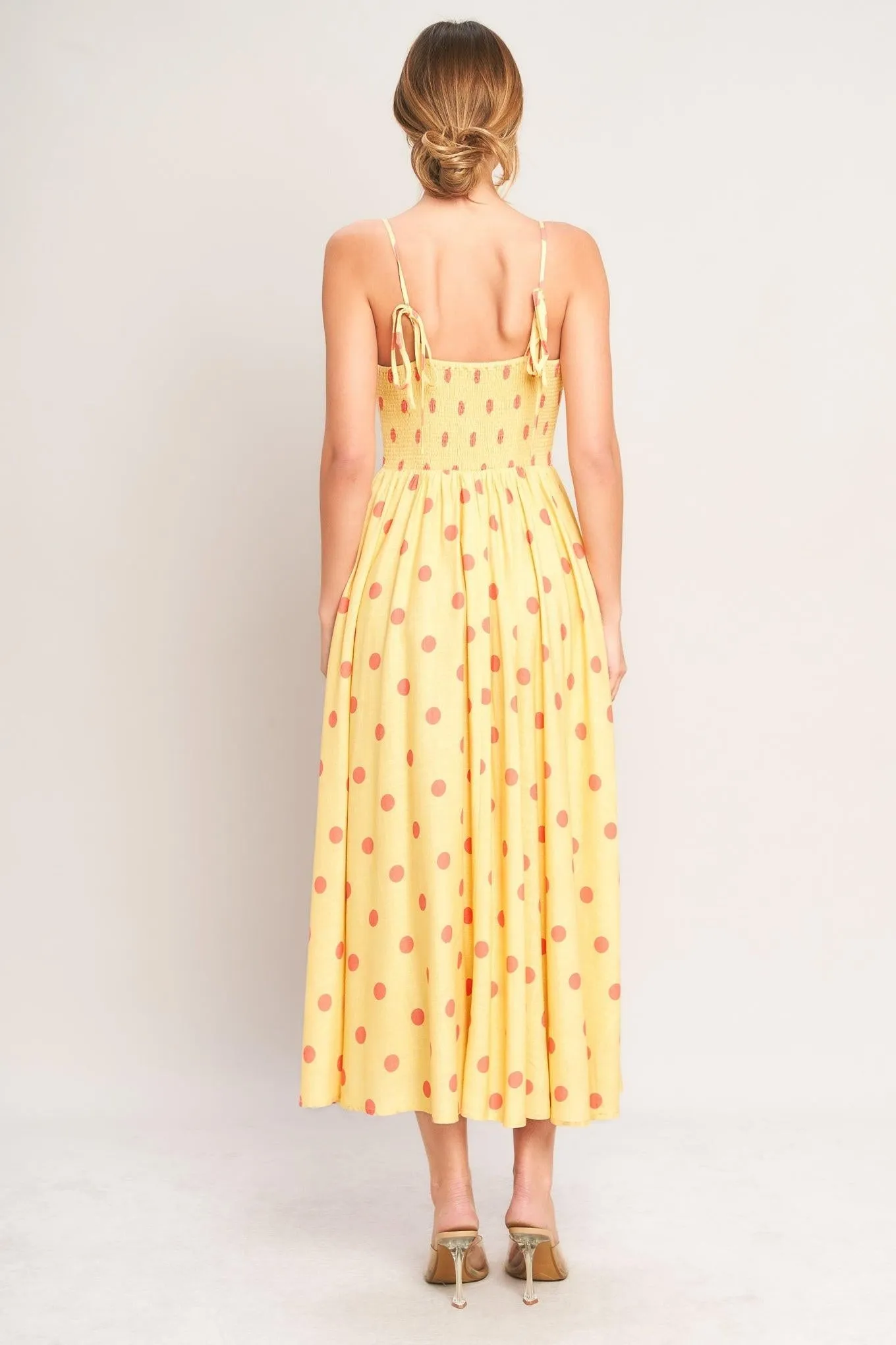 Golden Summer Polka Woven Midi Dress sold by Zulily product image thumbnail 4