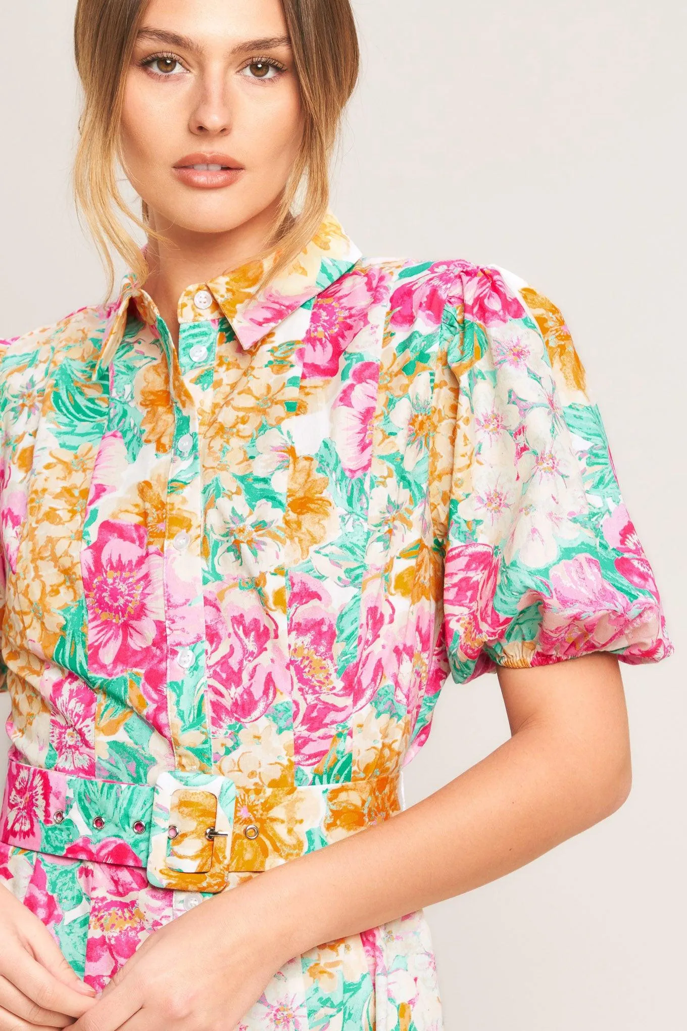 Blooming Garden Woven Midi Dress sold by Zulily product image thumbnail 4