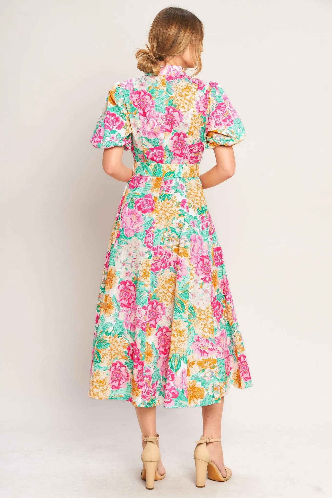 Blooming Garden Woven Midi Dress sold by Zulily product image thumbnail 2