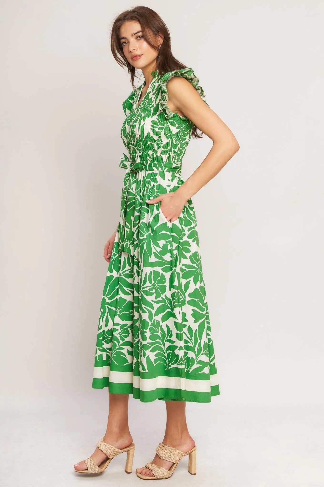 Bloom Energy Woven Midi Dress sold by Zulily product image thumbnail 3