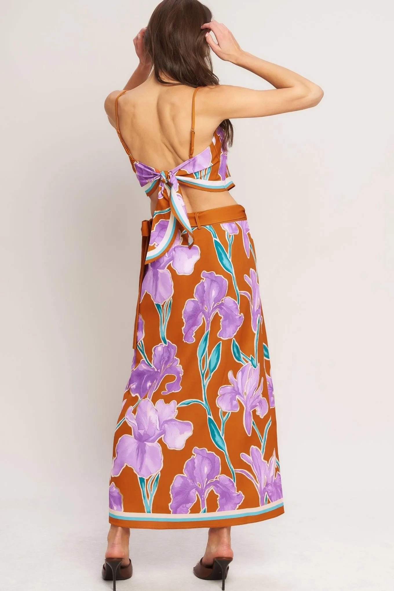 Summer Iris Woven Midi Wrap Skirt sold by Zulily product image thumbnail 2