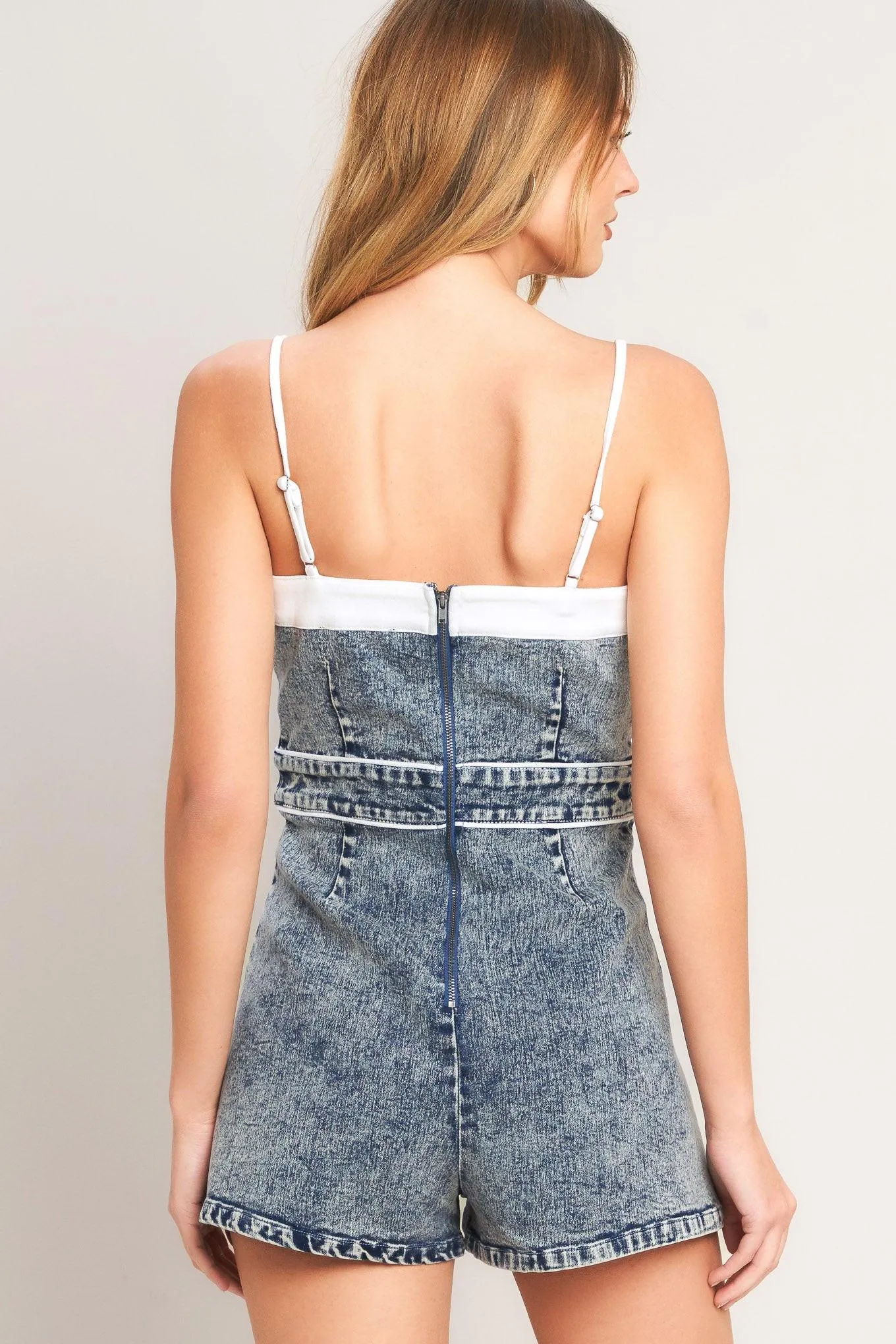 Weekend in Denim Romper sold by Zulily product image thumbnail 2