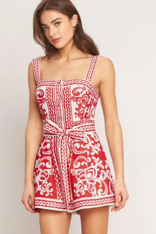 Euro Summer Woven Romper made by Flying Tomato