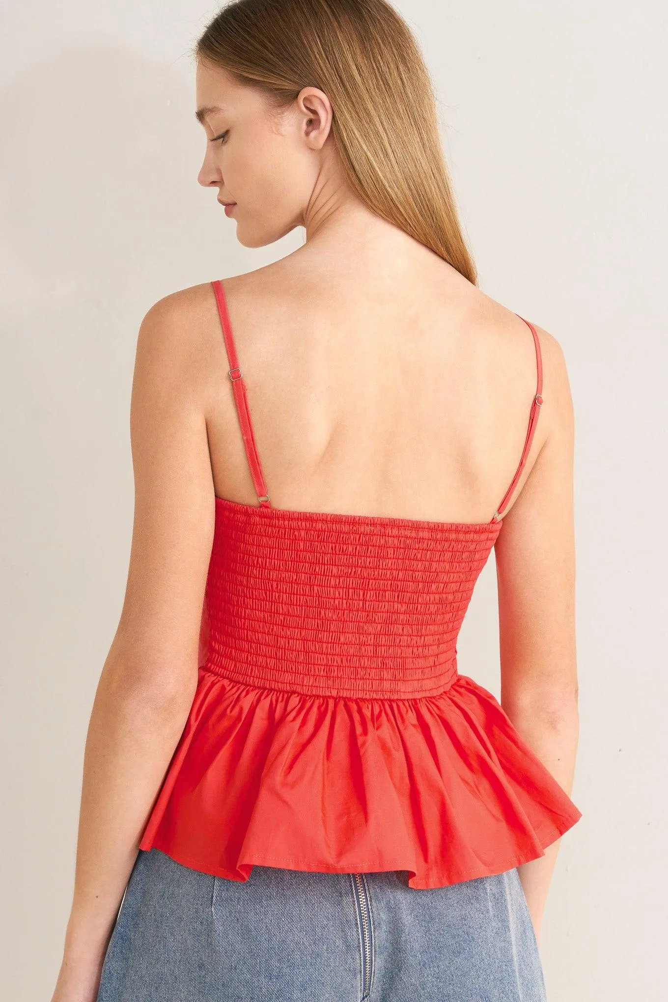 Sunset Bow Red Woven Top sold by Zulily product image thumbnail 2