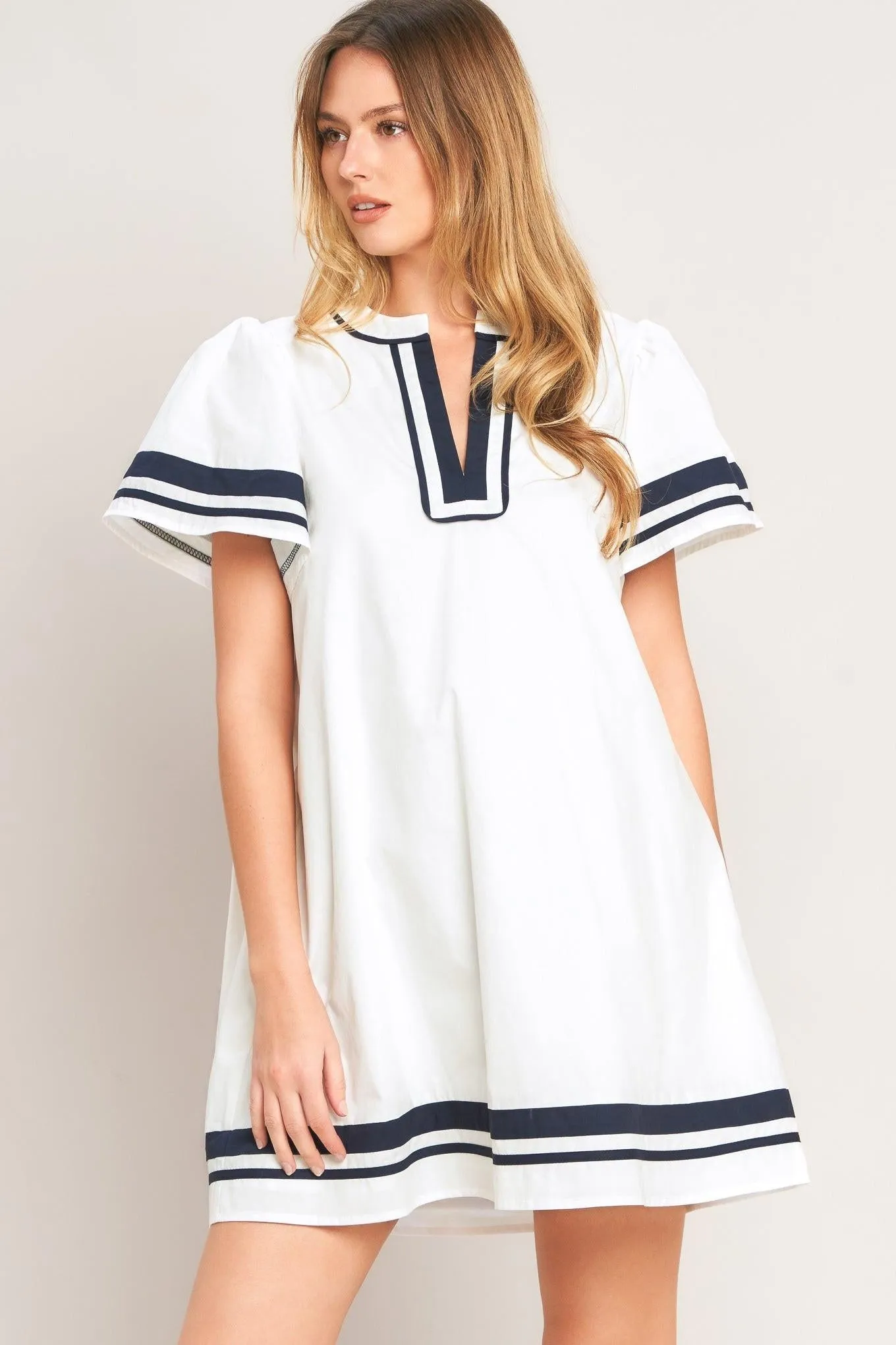 Weekend in the Hamptons Woven Mini Dress sold by Zulily product image thumbnail 3