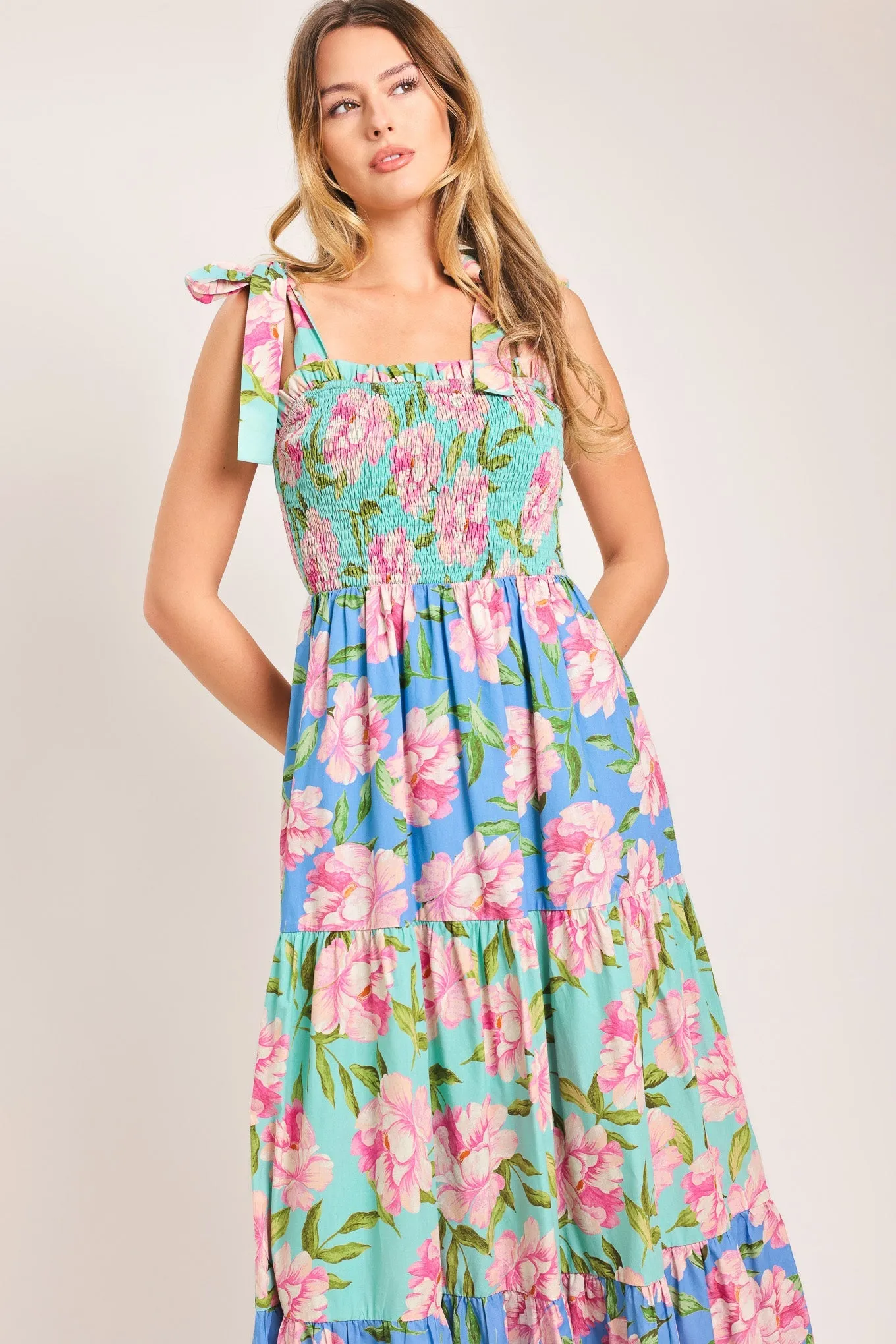 Pastel Glow Woven Maxi Dress sold by Zulily product image thumbnail 4