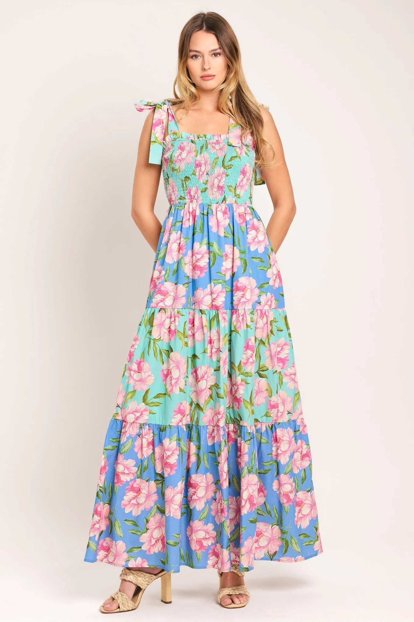 Pastel Glow Woven Maxi Dress sold by Zulily
